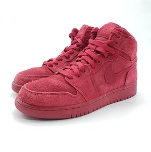 Air Jordan 1 Retro Red Suede GS Size 7Y/Wmns 8.5 Pre-Owned 705300-603 PreOwned